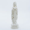 Off White Virgin Mary Praying Ceramic Statue with Golden rosary and Line Deco