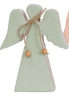 Standing Wood Angel Assorted Pastel Colours