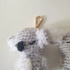 Koala amigurumi crochet doll/keyring