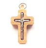 Metal Crucifix in wooden cross