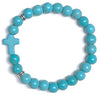 Bracelet Turquoise gemstone elastic