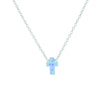 Sterling silver opalite cross necklace in 3 different versions