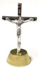 Magnet Metal Crucifix silver and gold/Sacred heart of Jesus/Risen Christ