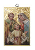 GOLD FOIL PLAQUE HOLY FAMILY