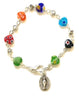 Bracelet Murano glass heart multicolour