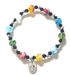 Bracelet Murano Glass and Crystal Beads multicolour