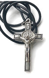Metal crucifix on cord