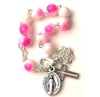 Bracelet Pink Glass Beads