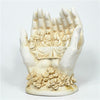 WHITE POLYRESIN LAST SUPPER IN HAND STATUE