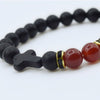 Black Acrylic Cross Beads Bracelet