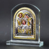 Glass Plaque Holy Jesus or Holy Mary