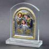 Glass Plaque Holy Jesus or Holy Mary