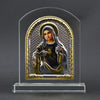 Glass Plaque Holy Jesus or Holy Mary