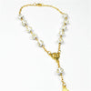 Black or White Beads Gold Car Rosary