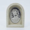 Poly Plaque with Silver Jesus Christ Icon