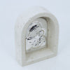 Poly Plaque with Silver Holy Mary and Baby Jesus