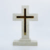 Poly Cross with Gold Cross and Stand