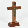 SMALL DARK BROWN WOODEN CRUCIFIXES