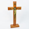 ST BENEDICT STANDING WOODEN CRUCIFIX 32CM