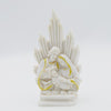 HOLY FAMILY POLY STATUE WITH THRONE SUPPORT