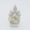 HOLY FAMILY POLY STATUE WITH THRONE SUPPORT