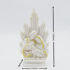 HOLY FAMILY POLY STATUE WITH THRONE SUPPORT