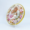Round Holy Family Poly Plaque with Stand