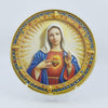 Round Sacred Heart of Mary Plaque Stand with Stand