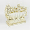 WHITE POLYRESIN LAST SUPPER BIG STATUE 20HCM