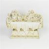WHITE POLYRESIN LAST SUPPER BIG STATUE 20HCM