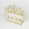 WHITE POLYRESIN LAST SUPPER BIG STATUE 20HCM
