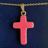 Pink Cross Necklace