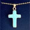 Turquoise Cross Necklace