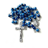 Catholic Rosary - Blue & Black