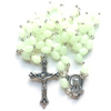 CATHOLIC ROSARY – LUMINOUS WHITE 7MM BEADS