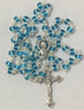 Catholic Rosary - SMALL SIZE BEADS RED OR LIGHT BLUE