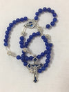 Catholic Rosary - BLUE JADE