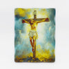 Jesus On the Cross Plaque 16X21CM