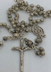 Catholic Rosary ROSE (METAL)