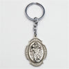 SAINT CHRISTOPHER SILVER PLATED KEY RING