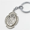 SAINT CHRISTOPHER SILVER PLATED KEY RING