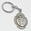 SAINT CHRISTOPHER SILVER PLATED KEY RING