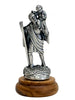 MINI METAL STATUES WITH WOOD BASE