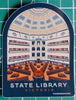 State Library Victoria La Trobe Reading Room Icon Vintage sticker