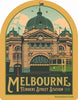 Flinders Street Station Melbourne 1910 Suburban Icon Vintage sticker