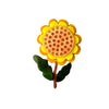 Iris Yellow Sunflower Brooch
