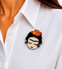 Iris Colourful Frida Brooch