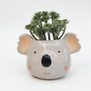 Grey Koala Head Planter 14cm