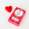 Pink Love Heart Matchbox Memory 5cm