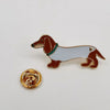 Brown Sausage Dog Memento Pin 2cm
